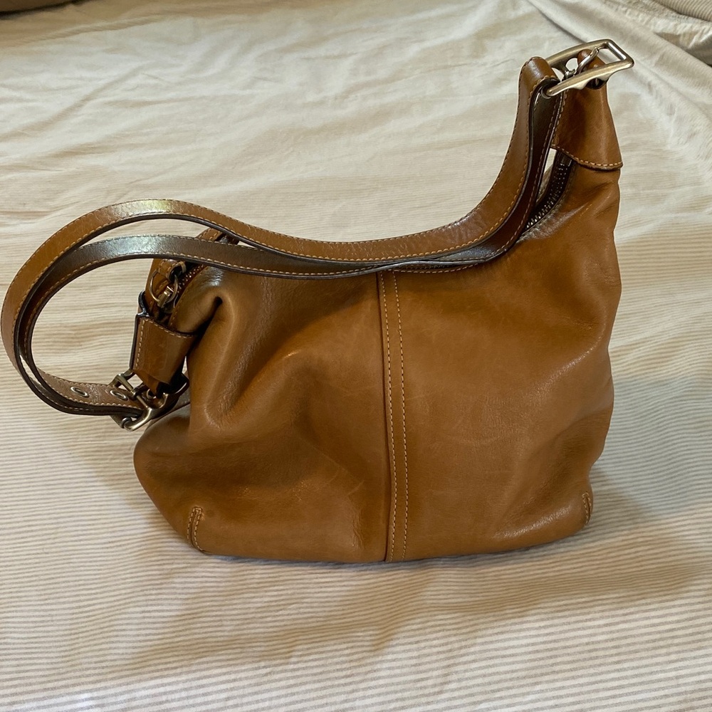 Coach Tan Leather Hobo Bag